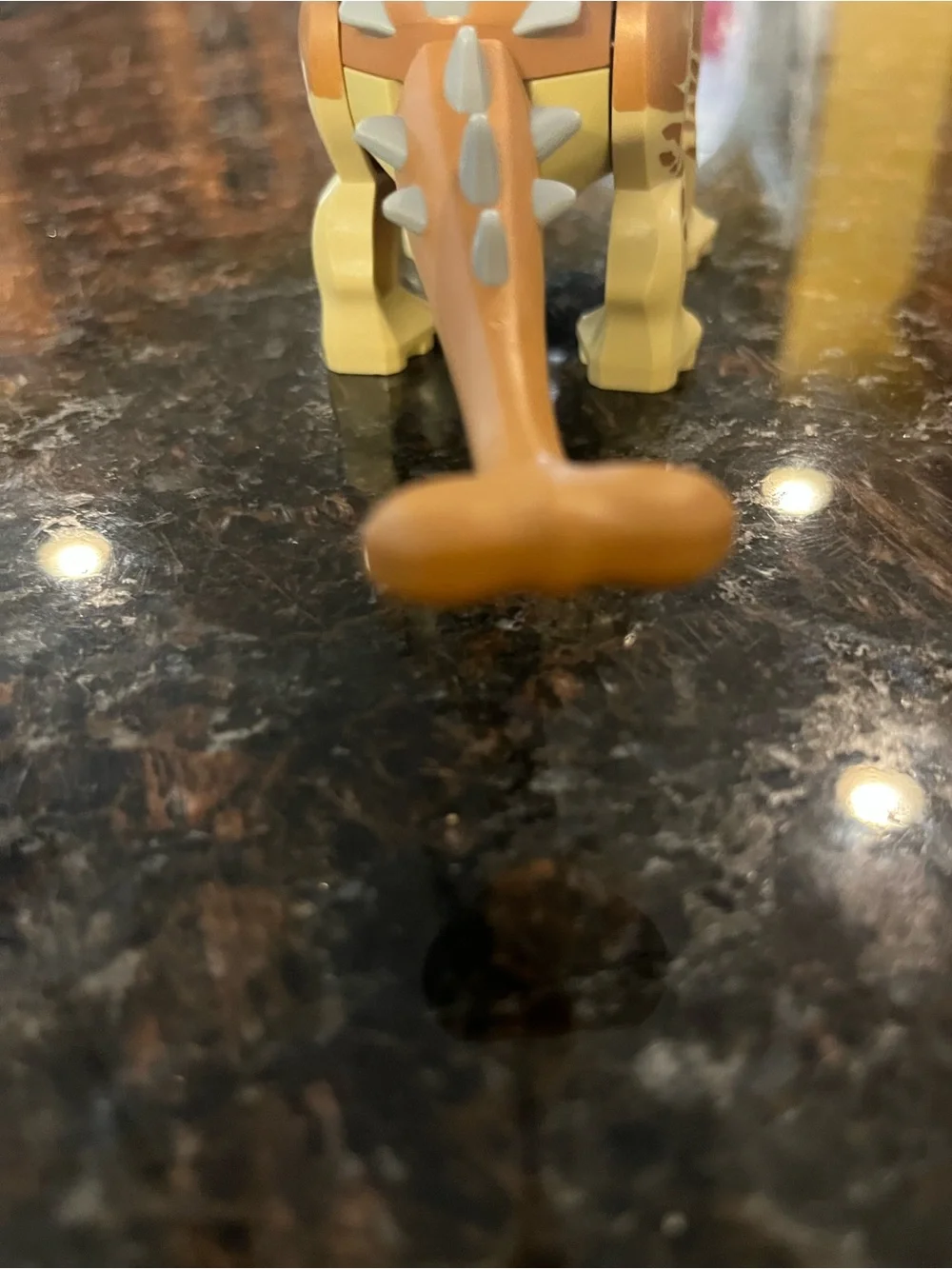 Lego Jurassic World  ankylosaurus figure Brown Spiked Tail dinosaur 6302321 htf